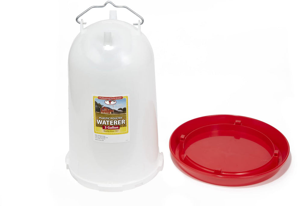 3 Gallon Plastic Poultry Waterer with Handle V6010