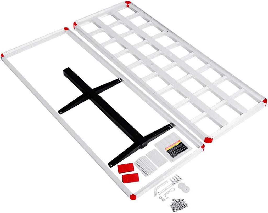 500lb Capacity Aluminum Hitch Cargo Carrier with Ramp H177874