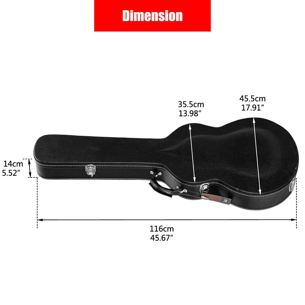 42-Inch Hard Electric Guitar Case with Lock Latch O533105