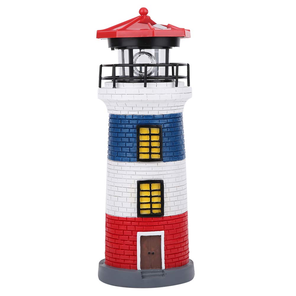 Solar Lighthouse Statue Outdoor Light T9548