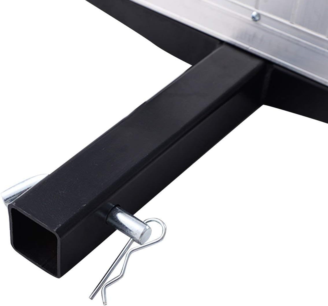 500lb Capacity Aluminum Hitch Cargo Carrier with Ramp H177874