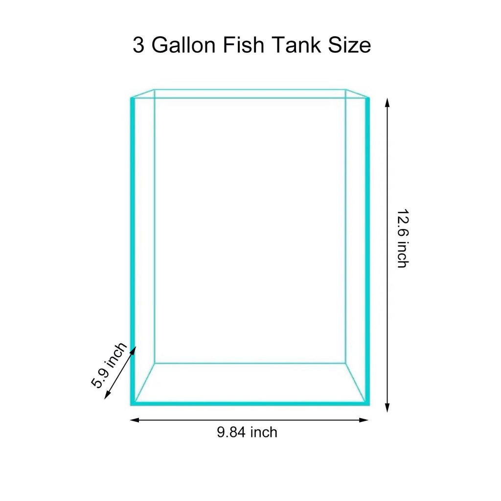 3 Gallon Glass Fish Tank F542557