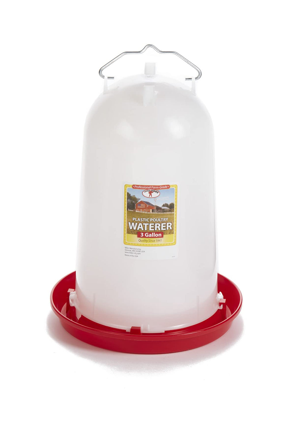 3 Gallon Plastic Poultry Waterer with Handle V6010