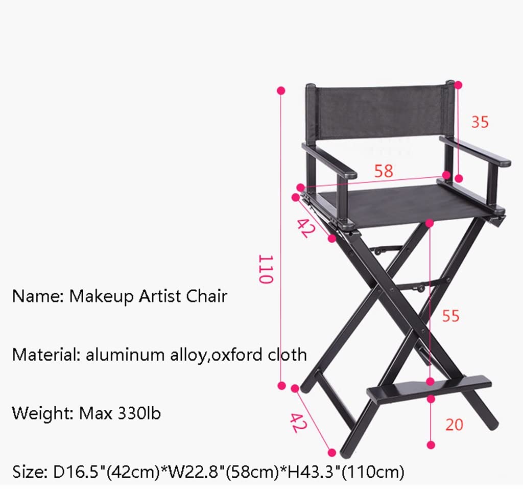 Portable Aluminum Director Chair Pink 300lb Capacity D773596