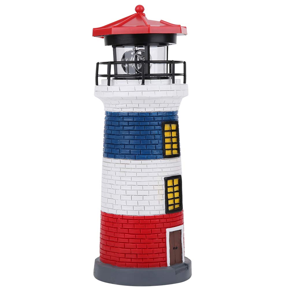 Solar Lighthouse Statue Outdoor Light T9548