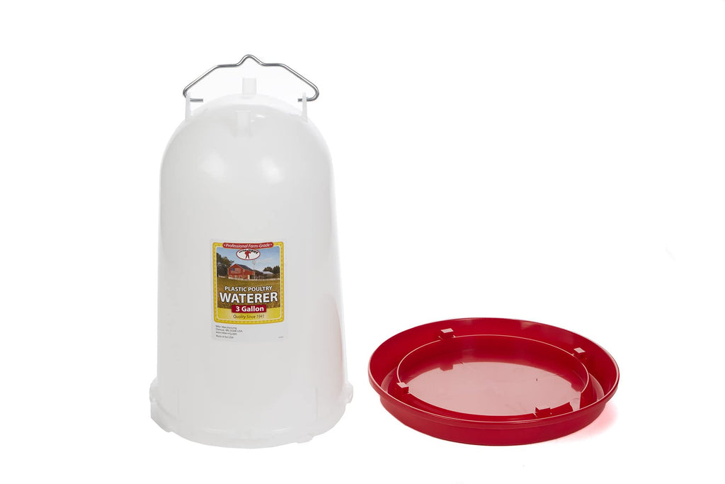 3 Gallon Plastic Poultry Waterer with Handle V6010