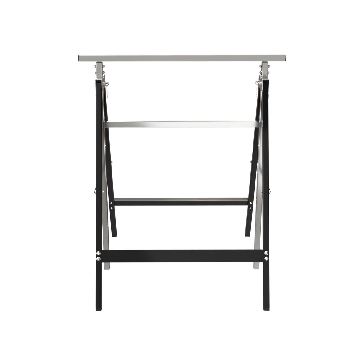 Heavy Duty Steel Sawhorse Brackets 2 Pack Adjustable Folding 330 lbs Capacity V375570
