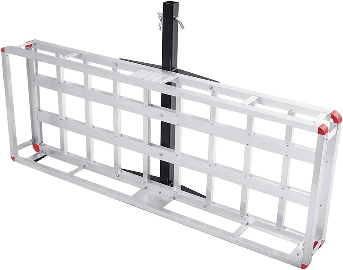 500lb Capacity Aluminum Hitch Cargo Carrier with Ramp H177874