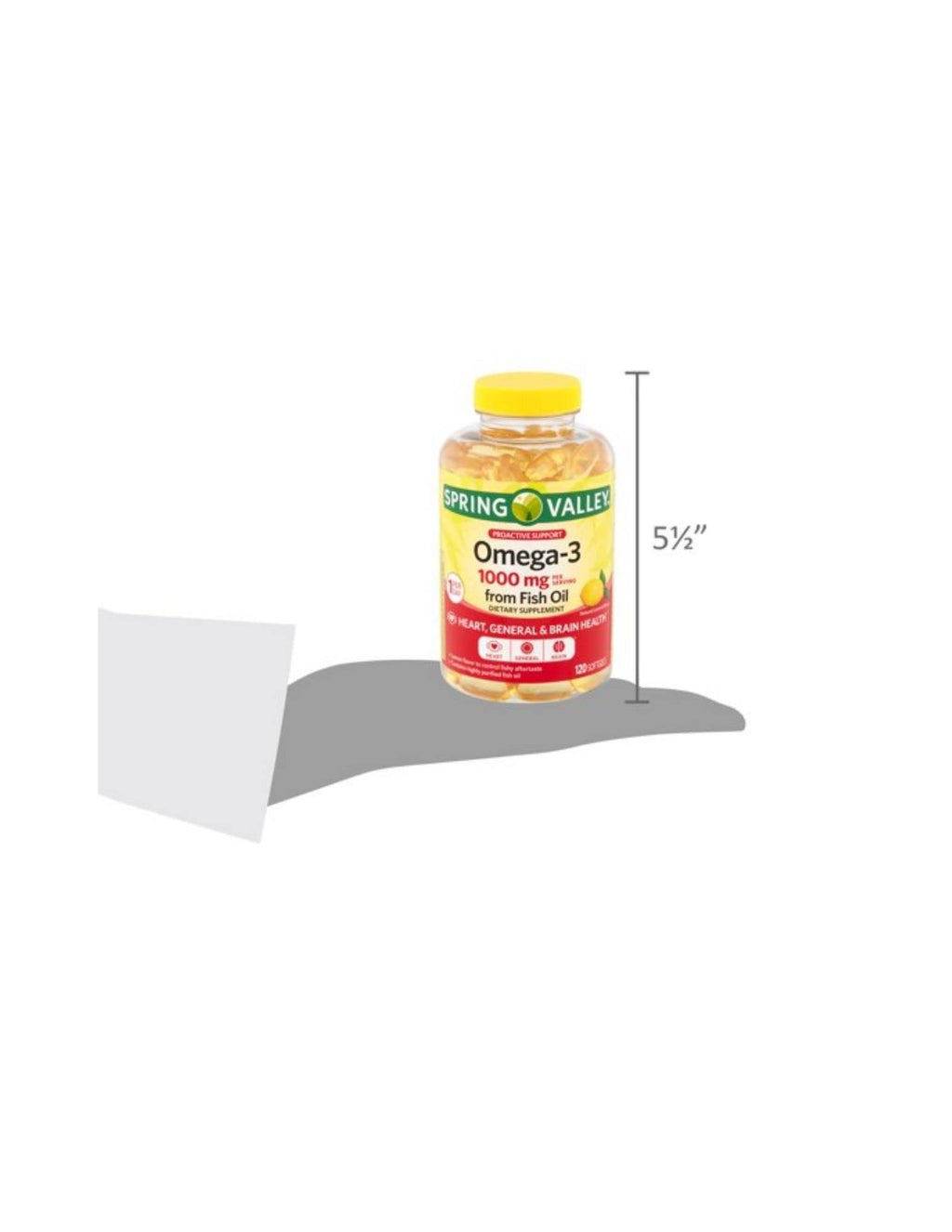 Omega-3 Fish Oil 1000 mg 120 Count D1120
