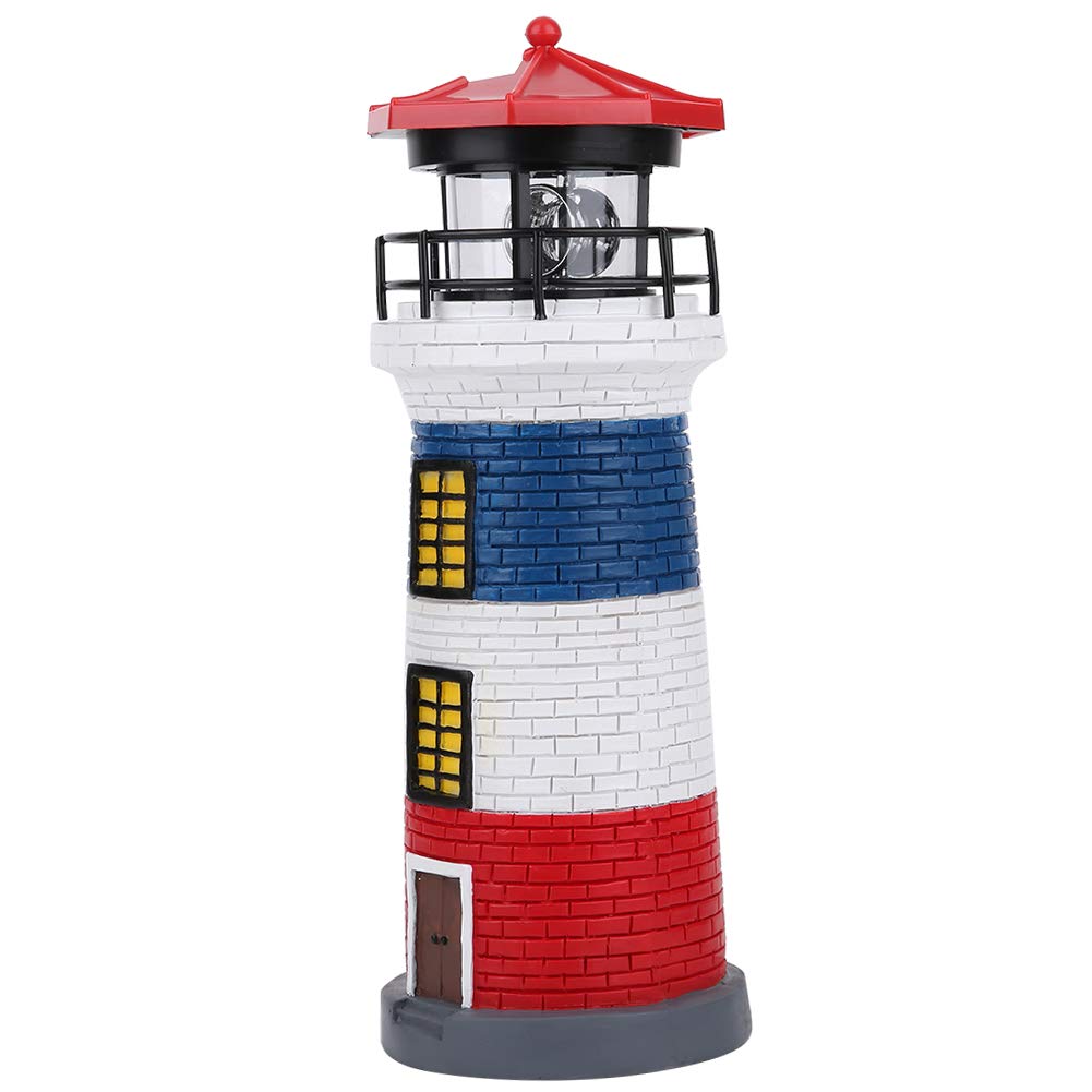 Solar Lighthouse Statue Outdoor Light T9548