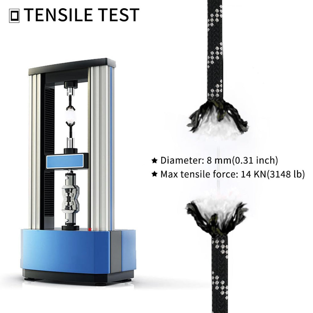 8mm 10mm Double Braid Climbing Rope T31954