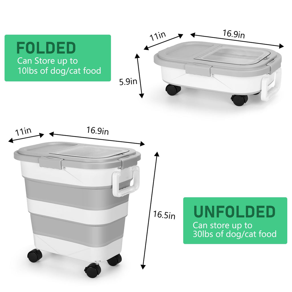 30LB Dog Food Storage Container with Wheels K98803