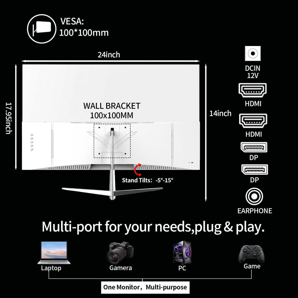 27 inch White Curved Gaming Monitor P633