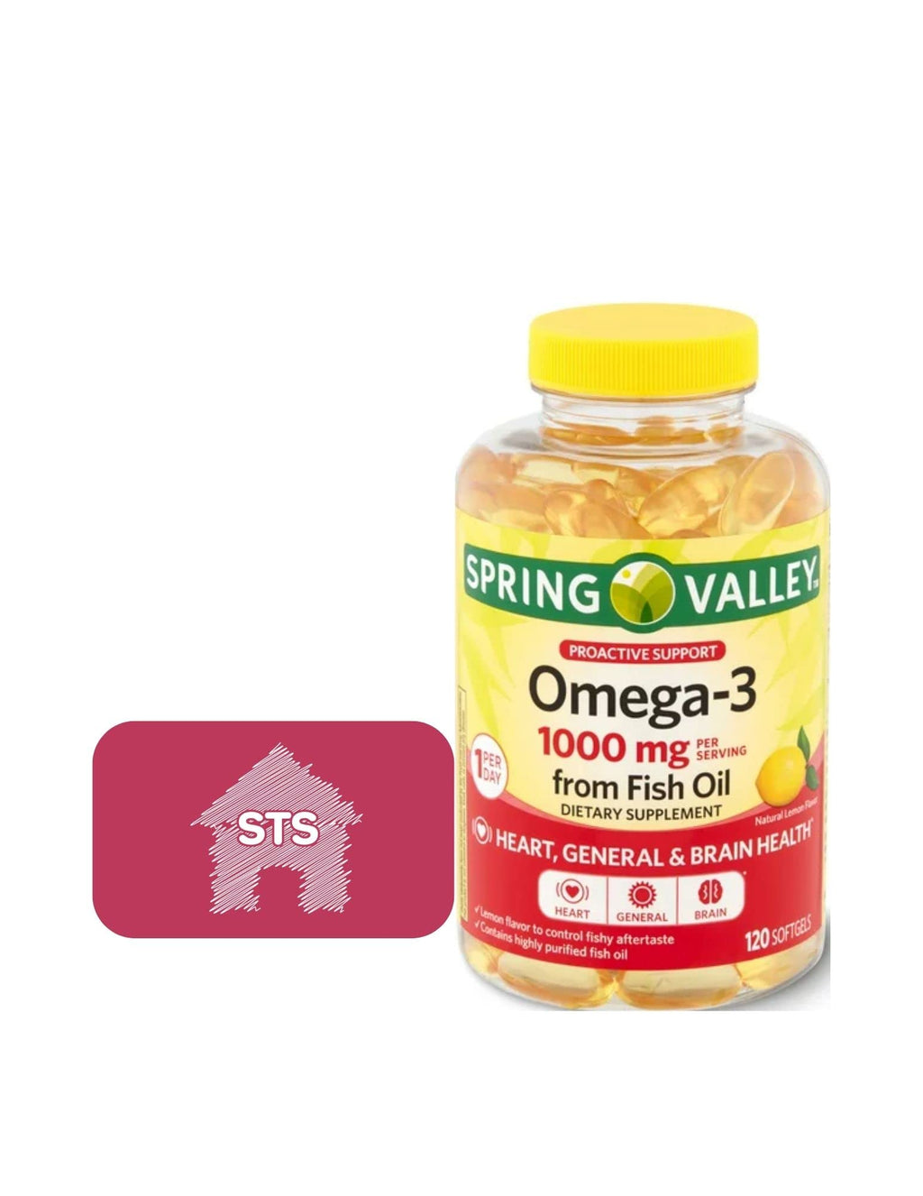 Omega-3 Fish Oil 1000 mg 120 Count D1120