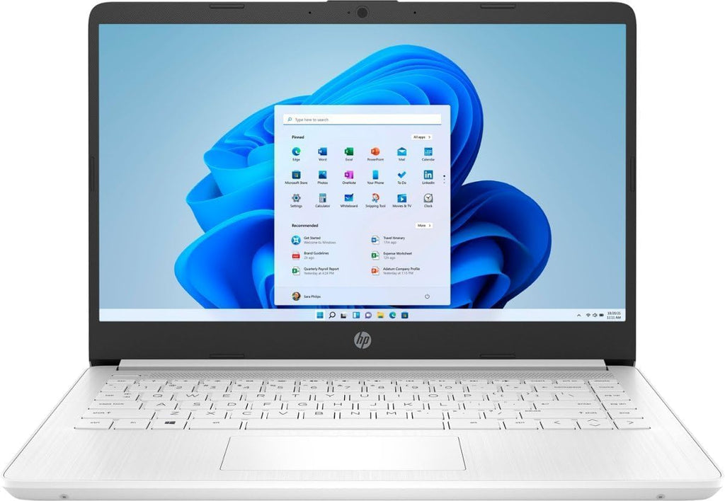 14" HD Laptop Intel Celeron N4500 4GB RAM 64GB eMMC Snowflake White E17803