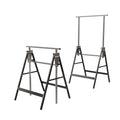Heavy Duty Steel Sawhorse Brackets 2 Pack Adjustable Folding 330 lbs Capacity V375570