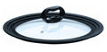 Universal Lid for Pots and Pans, Fits 6-Inch to 8-Inch Cookware, Tempered Glass Replacement Lid with Heat Resistant Silicone Edge, Dishwasher Safe, Made without BPA, Small, Black E73972