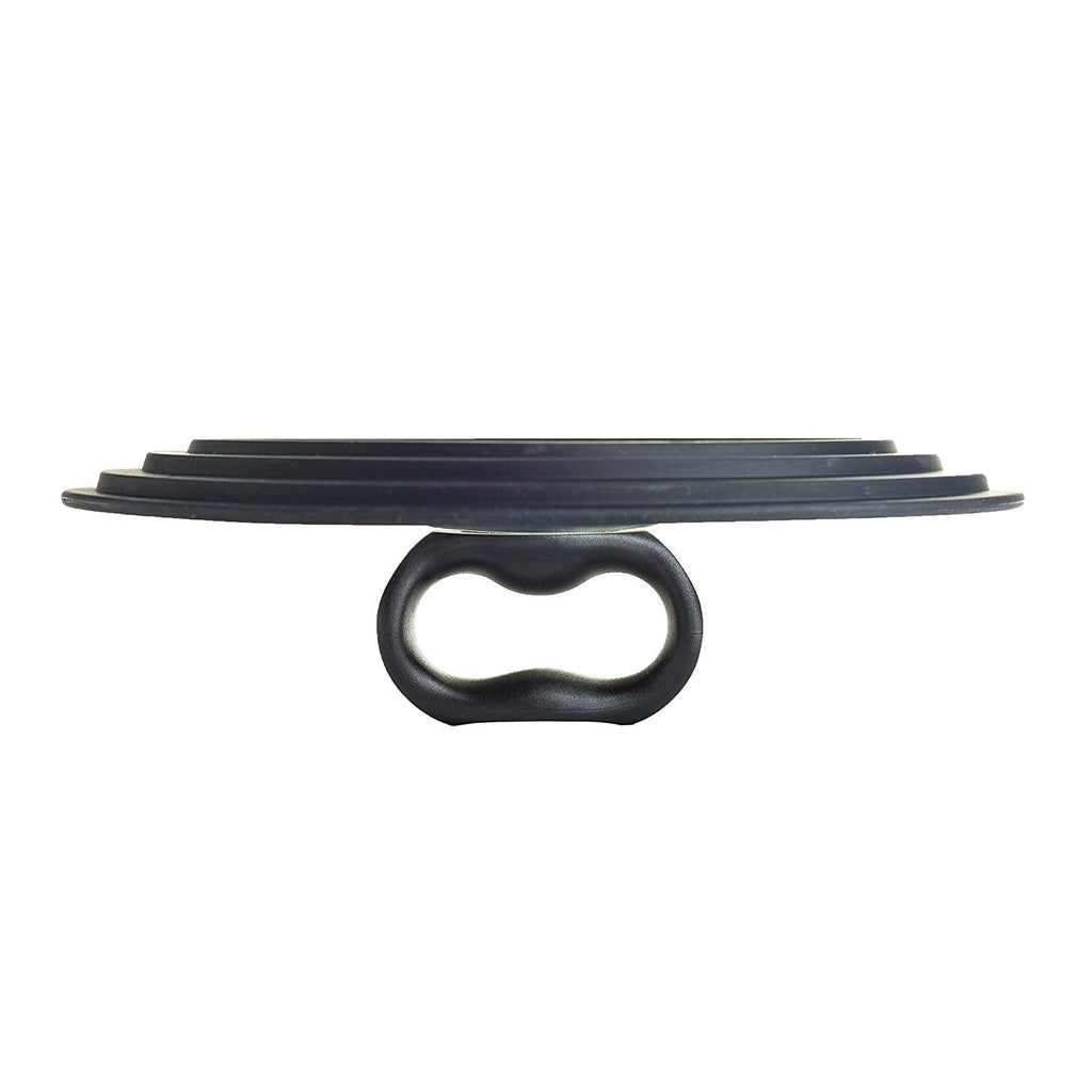 Universal Lid for Pots and Pans, Fits 6-Inch to 8-Inch Cookware, Tempered Glass Replacement Lid with Heat Resistant Silicone Edge, Dishwasher Safe, Made without BPA, Small, Black E73972