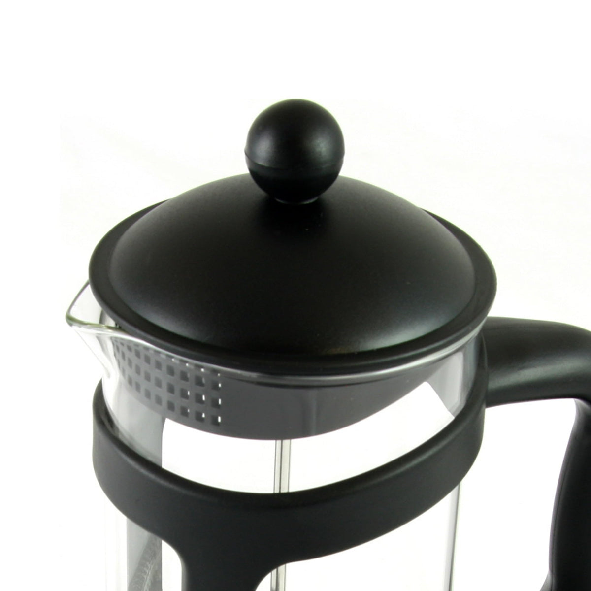 28 Ounce Glass French Press Coffee Maker with Stainless Steel Mesh Filter Q49482