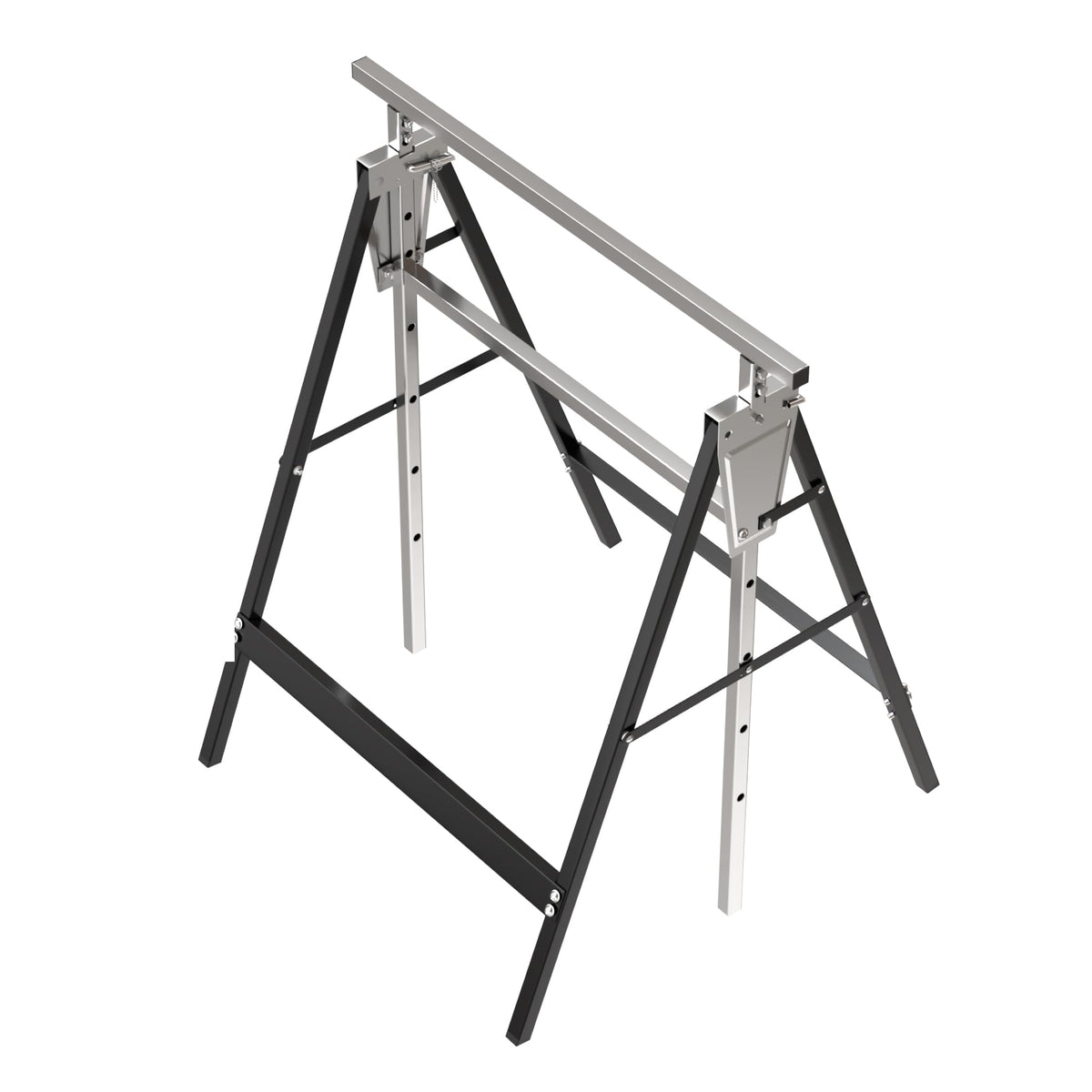 Heavy Duty Steel Sawhorse Brackets 2 Pack Adjustable Folding 330 lbs Capacity V375570