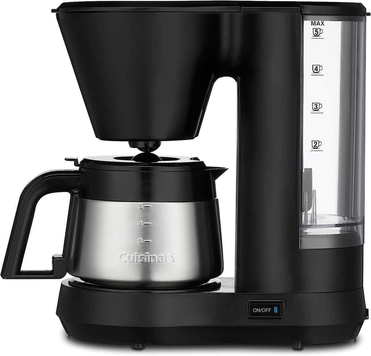 5-Cup Coffee Maker with Stainless Steel Carafe D7922