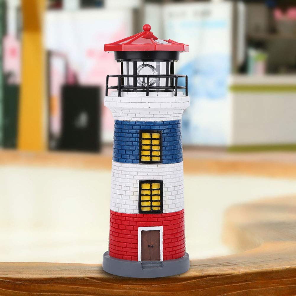 Solar Lighthouse Statue Outdoor Light T9548