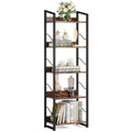 5 Tier Industrial Wood Bookshelf S64870
