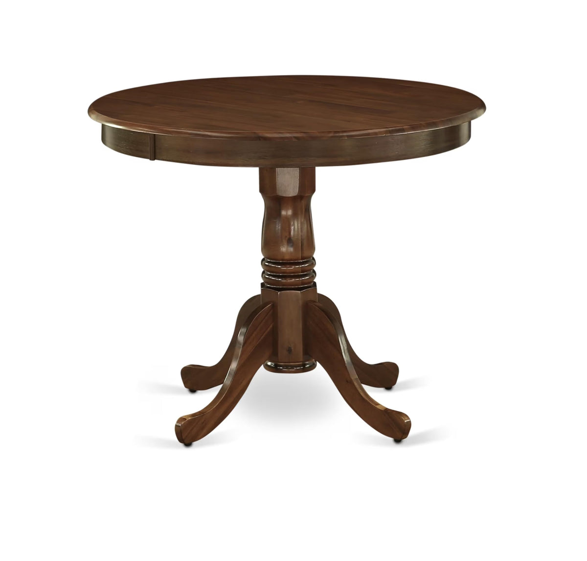 5 Piece Mid Century Dining Table Set with 4 Beige Fabric Chairs R984679