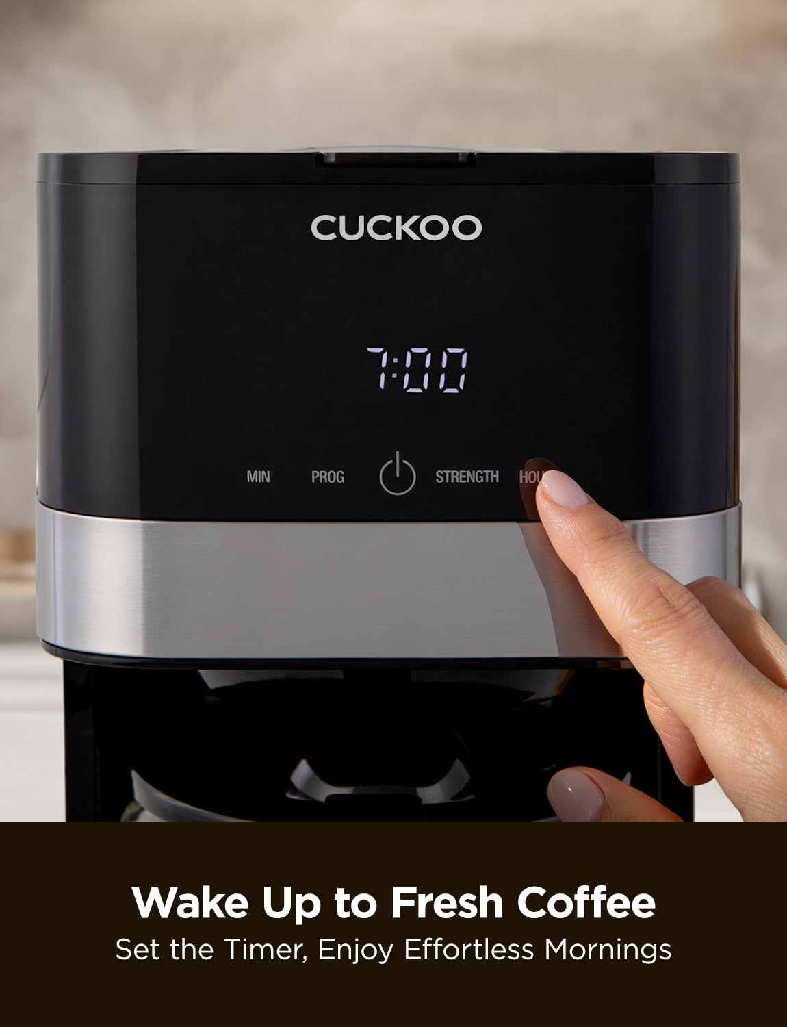 10-Cup Programmable Drip Coffee Maker with Glass Pot V510285