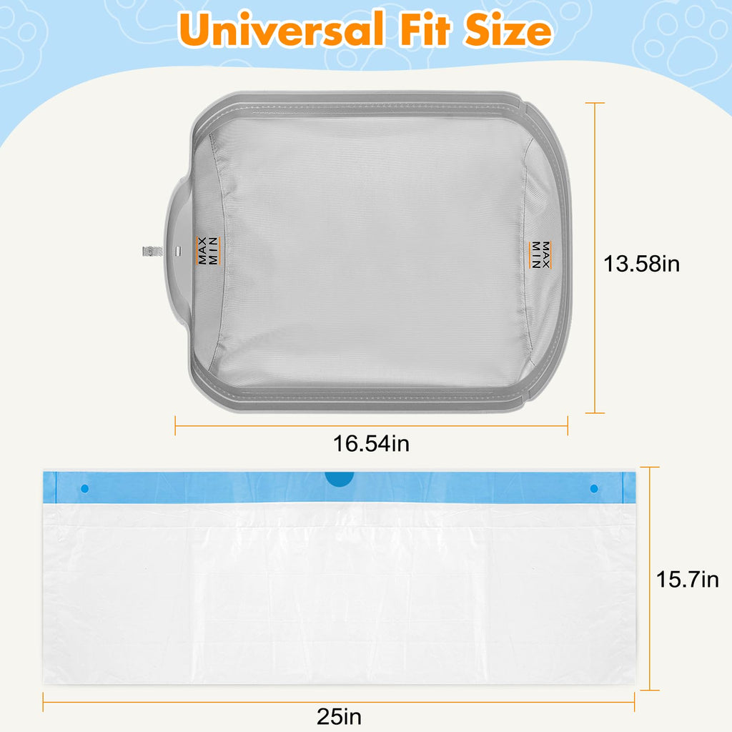 2 Pack Self Cleaning Litter Box Pads with 30 Liners C56819