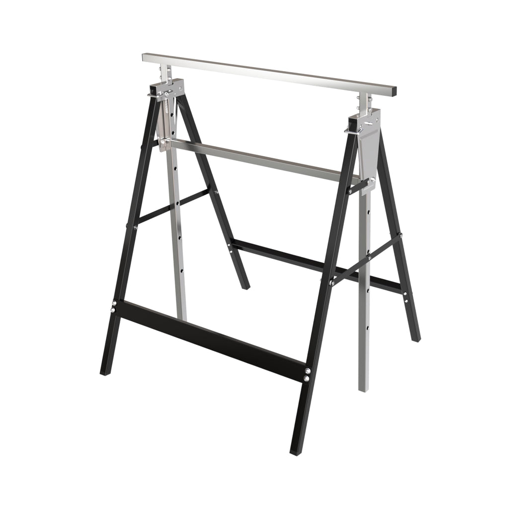 Heavy Duty Steel Sawhorse Brackets 2 Pack Adjustable Folding 330 lbs Capacity V375570