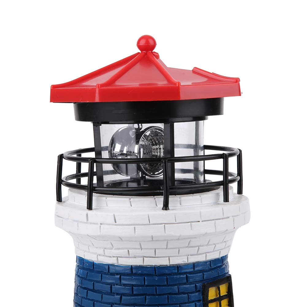 Solar Lighthouse Statue Outdoor Light T9548
