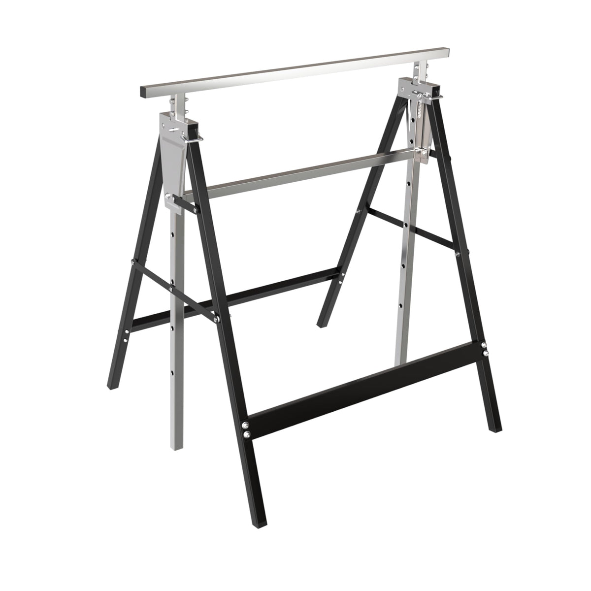 Heavy Duty Steel Sawhorse Brackets 2 Pack Adjustable Folding 330 lbs Capacity V375570