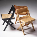 Teal Wood Folding Chair with Backrest W771