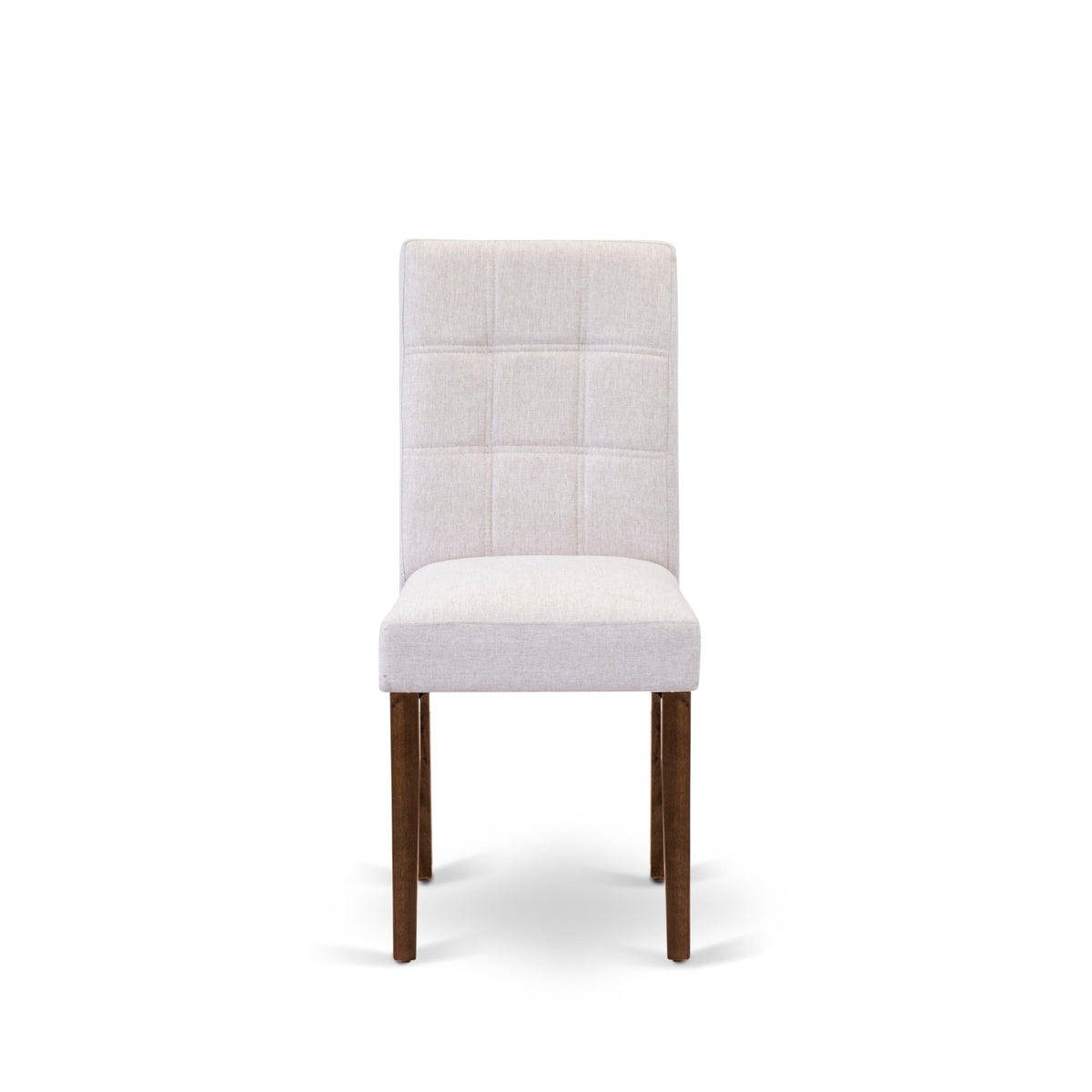 5 Piece Mid Century Dining Table Set with 4 Beige Fabric Chairs R984679