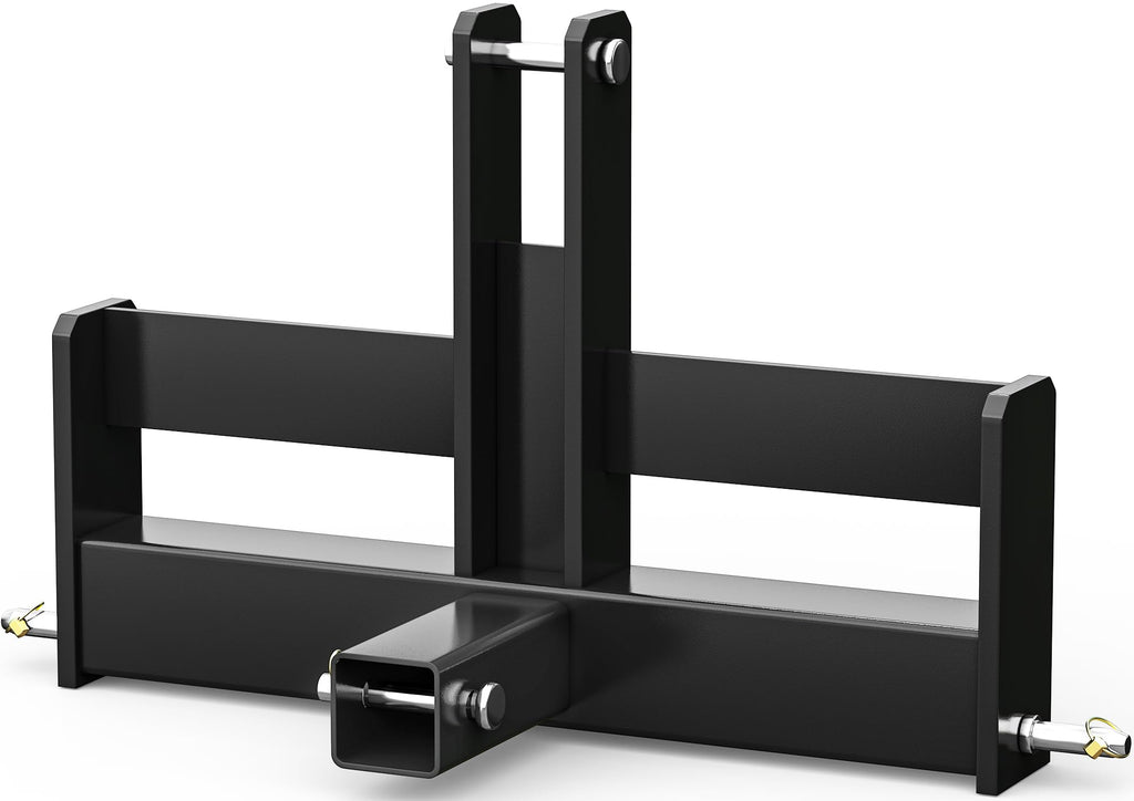 3 Point Hitch Receiver with Suitcase Weight Brackets Category 1 T792
