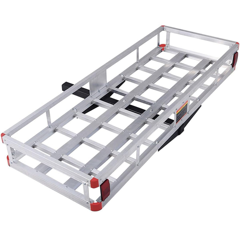 500lb Capacity Aluminum Hitch Cargo Carrier with Ramp H177874