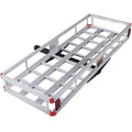 500lb Capacity Aluminum Hitch Cargo Carrier with Ramp H177874