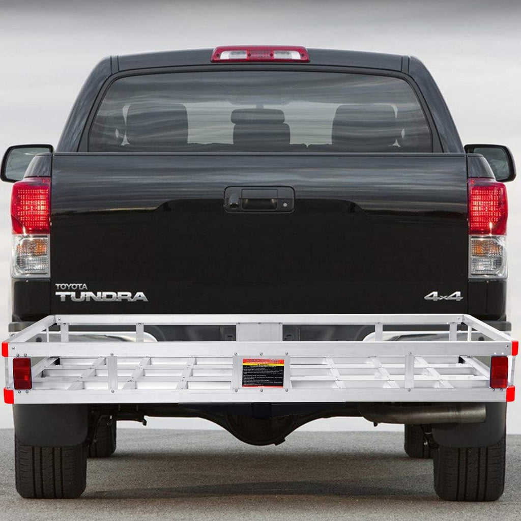 500lb Capacity Aluminum Hitch Cargo Carrier with Ramp H177874