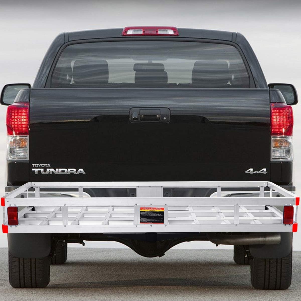 500lb Capacity Aluminum Hitch Cargo Carrier with Ramp H177874