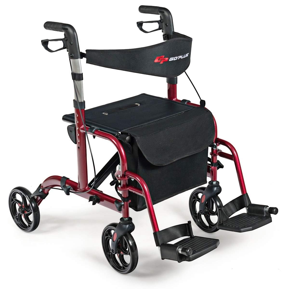 2 in 1 Folding Rollator Walker with Seat X31411