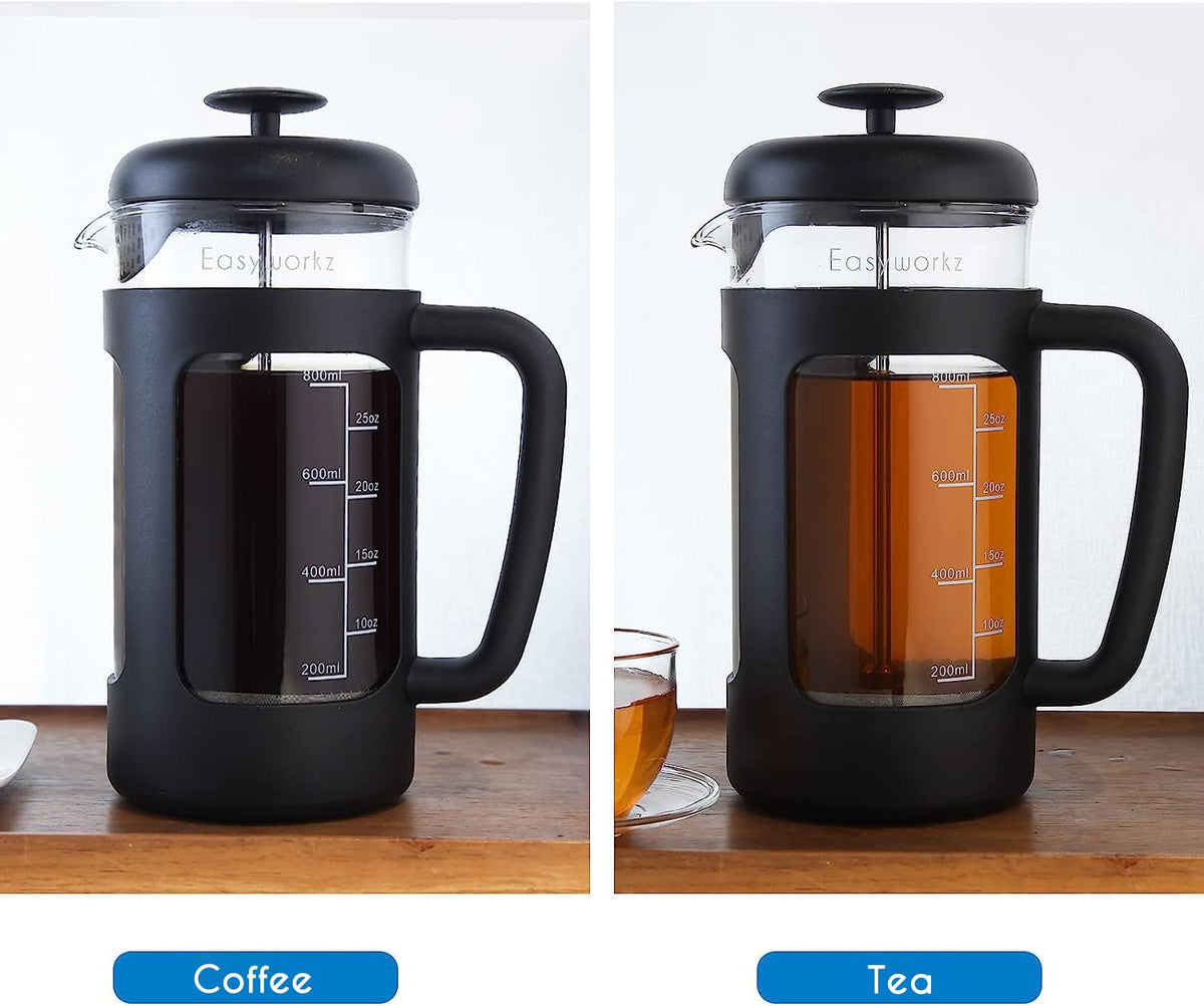 34 oz French Press and Manual Coffee Grinder with Canister H18660