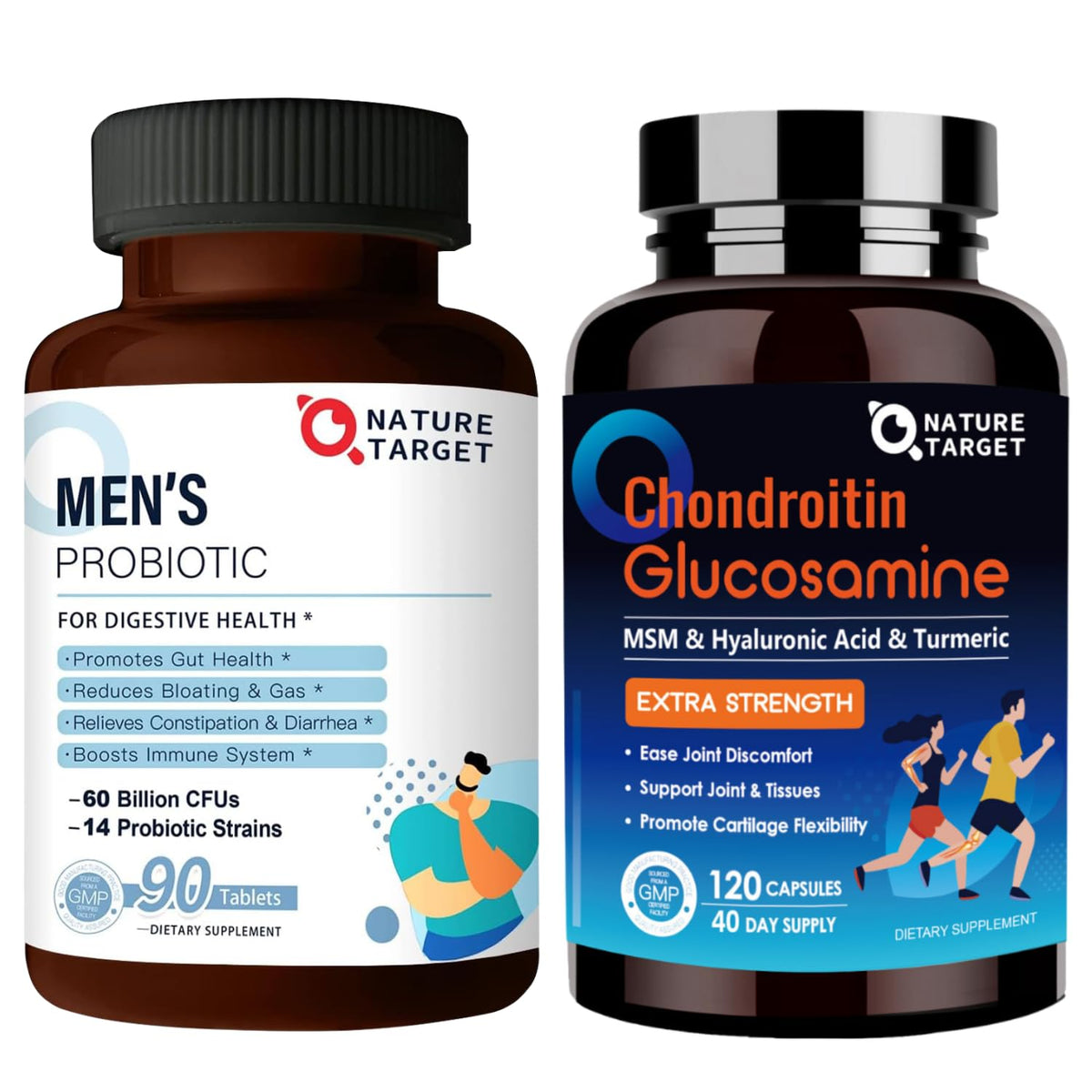 Probiotics with Glucosamine Chondroitin MSM Joint Support Supplement C610049