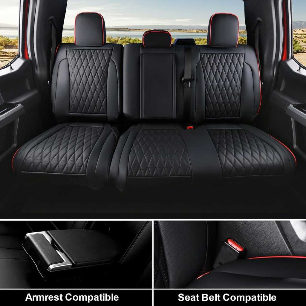 Leather Seat Covers Full Set Waterproof Custom Fit A82967