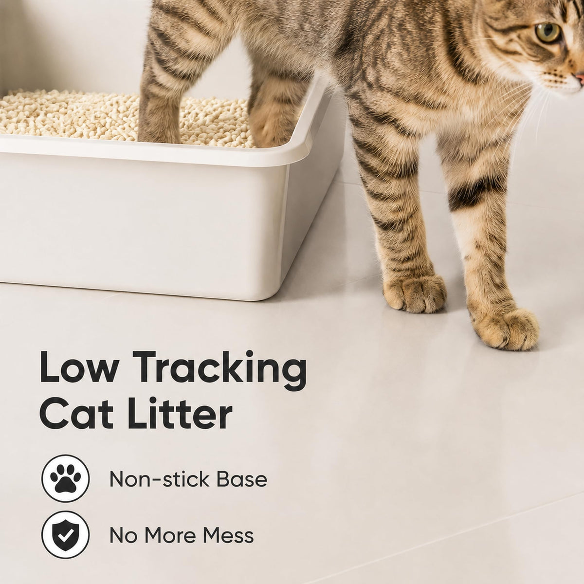 Plant-Based Flushable Tofu Cat Litter 33.6 lb Y952546