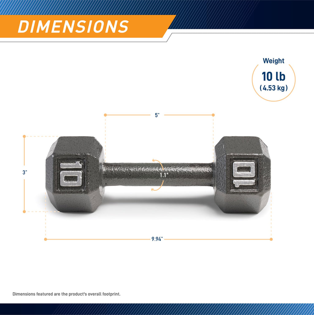 Cast Iron Hex Dumbbell Q40188