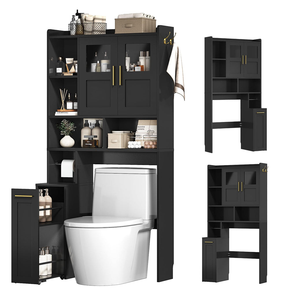 Over The Toilet Storage Cabinet with Acrylic Doors N45319