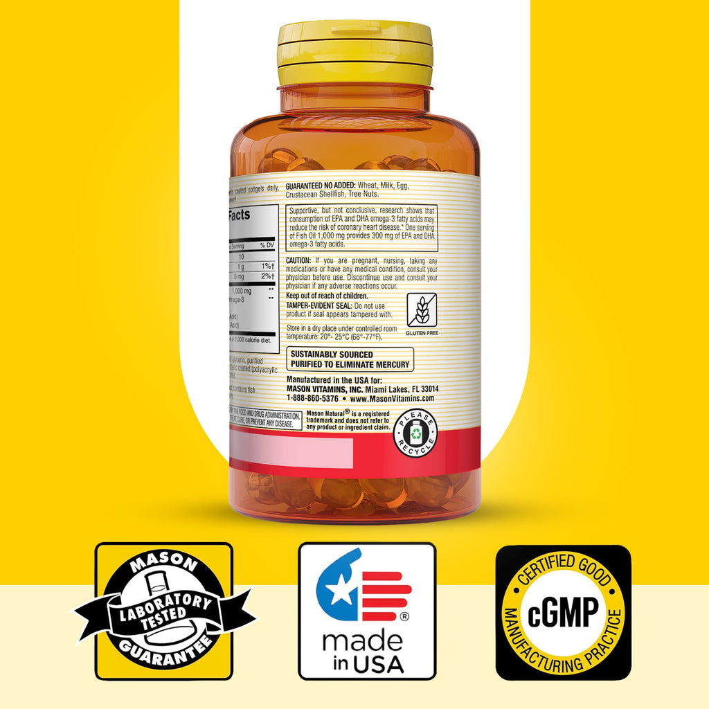 Omega 3 Fish Oil 1000mg 90 Softgels Pack of 3 H5679