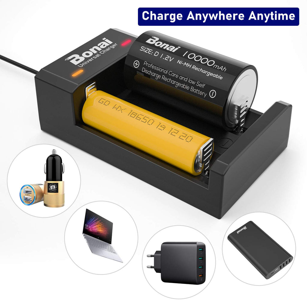 Battery Charger for AA AAA C D Rechargeable Batteries C811
