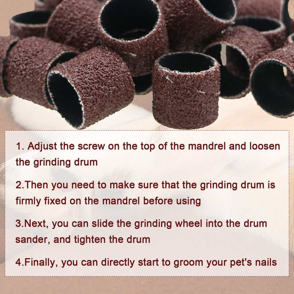 26 Pack Nail Grinder Replacement Kit Sanding Drum Set A879075